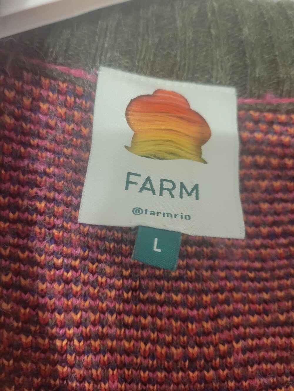 FARM Rio Multicolor Heart Pattern Sweater - Picture 4 of 5